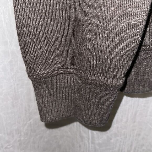 Van Heusen L Cotton Blend Brown Quarter Zip Knit Mock Neck Sweater - Picture 6 of 12